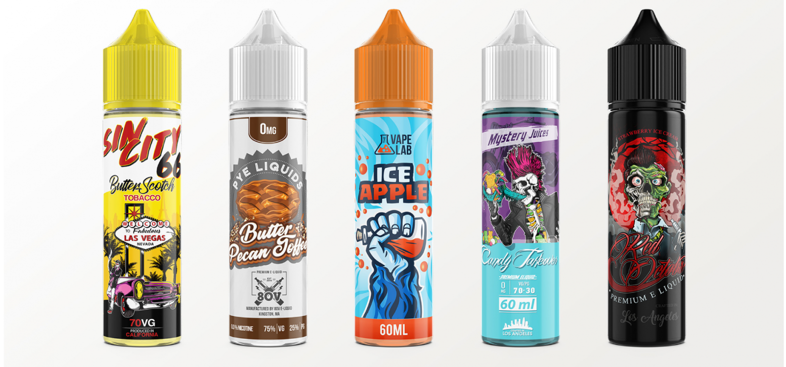 E Juice Vape Labels White Graphics Inc 8089